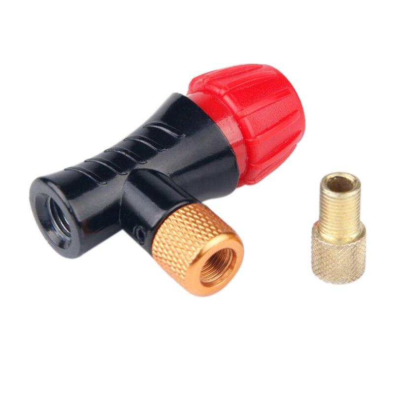 Bicycle Air Pump Valve Portable CO2 Air Bottle Valve Head Schrader&Presta Valve Universal Mtb Air Inflator Accessories