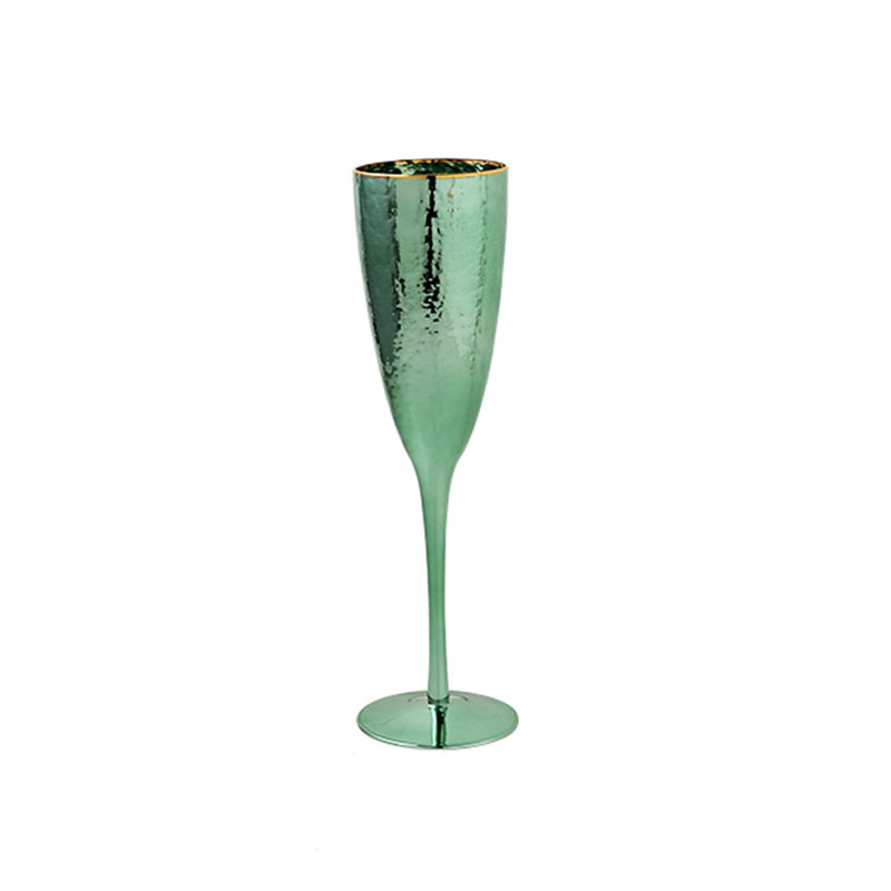 Nordic luxury green wine glass cup Goblet champagne glasses Home drinking Black tea cup milk lulu lemon water cups Drinkware