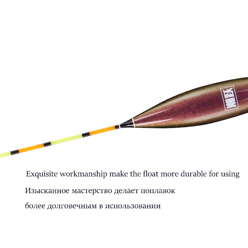 1 Piece Fresh Water Reed Fishing Floats Shallow Water Buoy Vertical Bobber Hard Tail Boya Float Body Color Changeable Accessorie