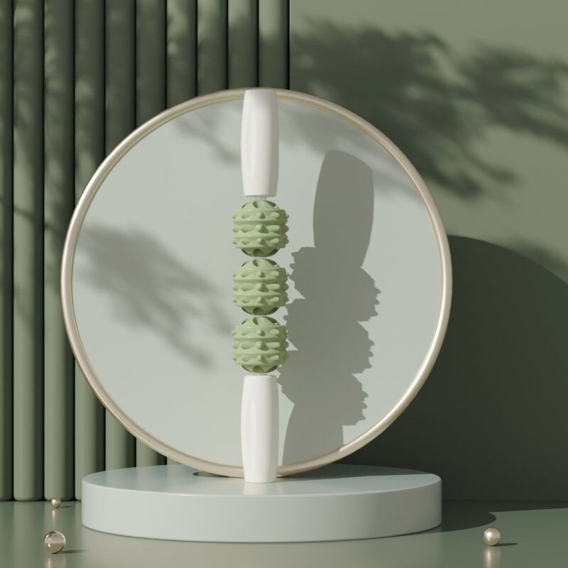 Ring Clip Leg Massager Thin Calf Eliminate Muscle Relax Kneading Roller Shaft Thin Leg Trainer Muscle Roller Stick: Green03