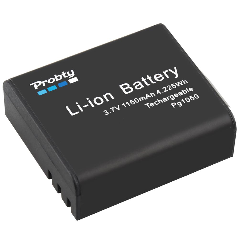 2 Stks 1150 mAh PG1050 Oplaadbare Batterij Voor SJCAM SJ4000 SJ5000X EKEN H9 H9R H8R H8 action Camera M10 H3R H6S H5S Plus