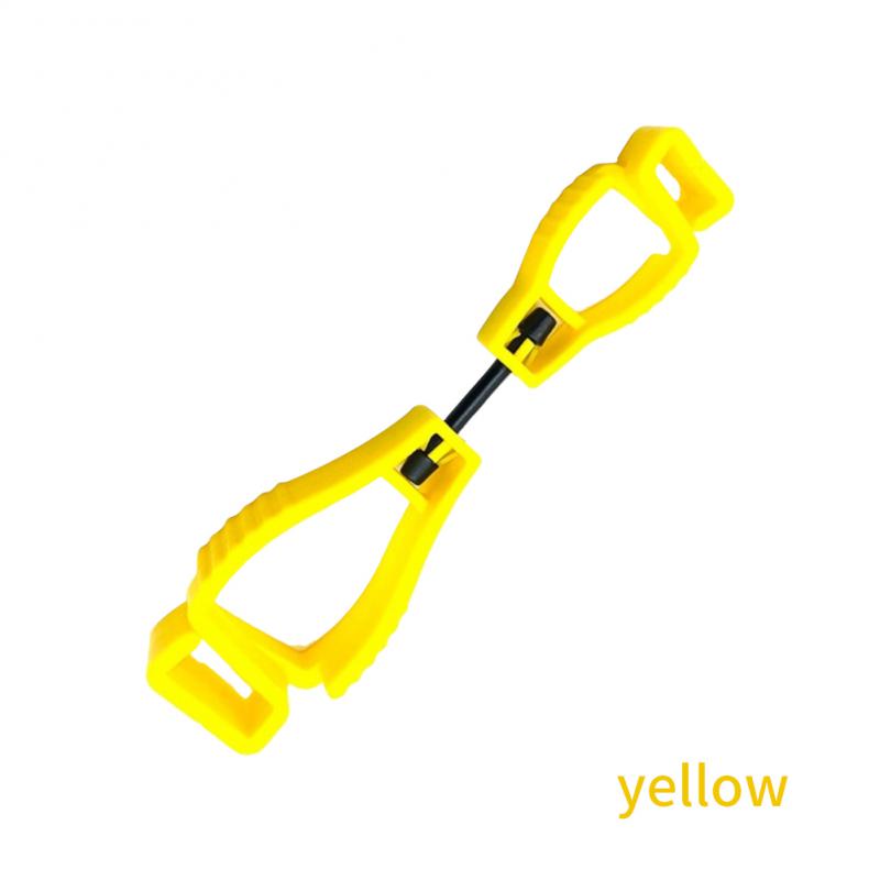 Plastic Handschoen Clips Arbeidsbescherming Handschoen Klem Grijper Vanger Met Hangende Gespen Anti Verlies Clips Outdoor Multifunctioneel Gereedschap: Rood