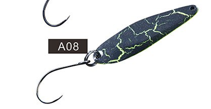 1 st fiskedragssked öring 2.5g metalljiggar spinnerbait wobblersked: A08