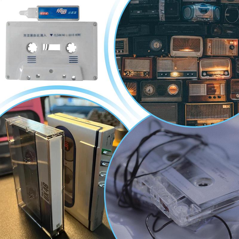 Cassette Tape Cleaner Care Wet Maintenance Kit Audio Cassette Head Cleaner Capstan Cleaner Audio Cassette Tape Head Maintenance