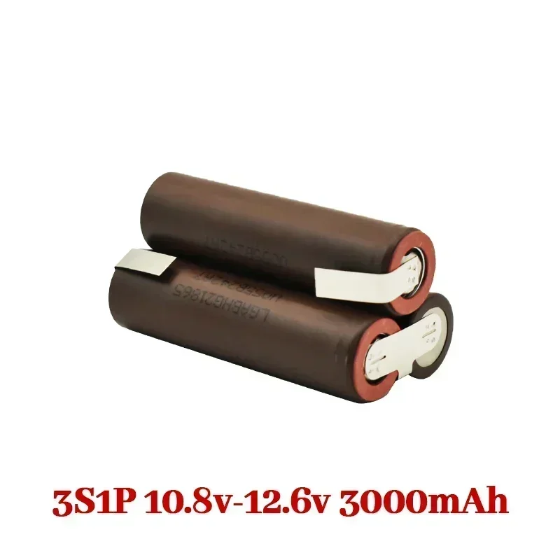 18650 hg2 3000 mah 6000 mah 20a 3s 4s 5s 6s 8s 7.4v 12.6v 14.8v 18v 25.2v 29.6v skrutrekkerbatteri sveisebatteripakke: Gull