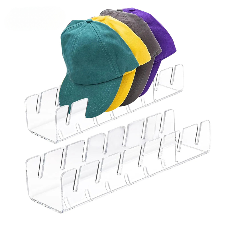 Acryl Cap Opbergrek Met Slots Baseball Cap Display Stand Cap Opslagcontainer Huishoudelijke Opslag Organisatie Voor Slaapkamer