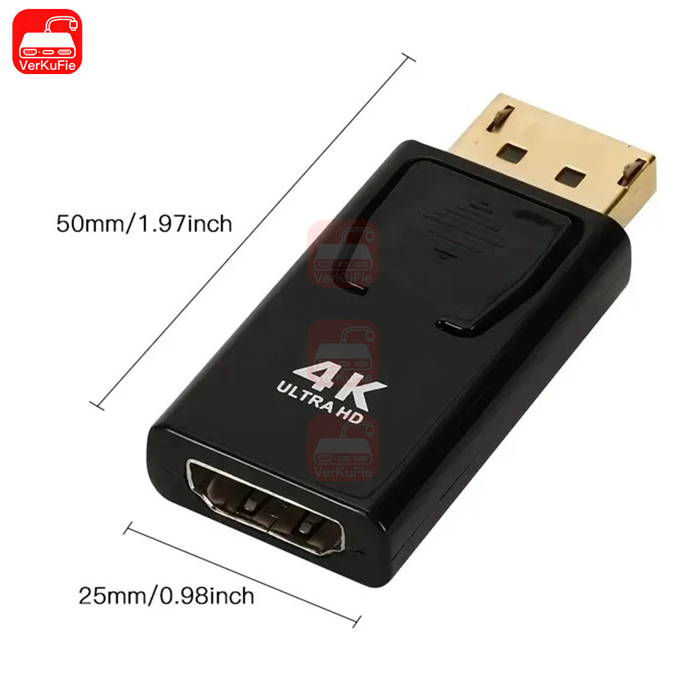 4K DP DisplayPort to HDMI-compatible Adapter Converter Display Port DP to HDMI-compatible HDTV Adapter Video Audio PC Laptop