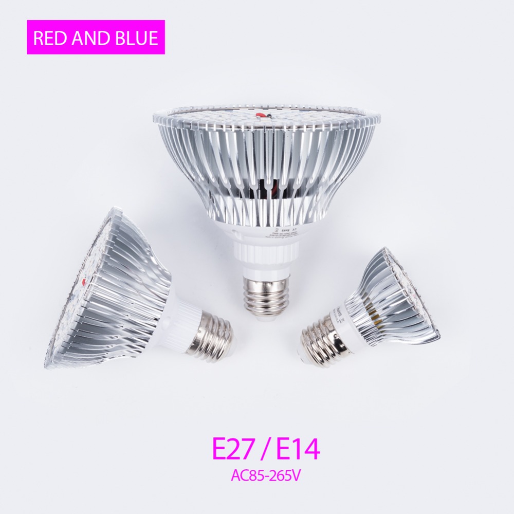 E27 LED Grow Light 30W 50W 80W Fitolamp E14 Grow LED Lamp For Plants 18W 28W Full Spectrum Led Plant Light AC85-265V Indoor Grow