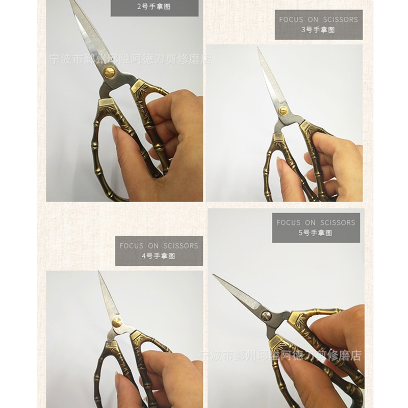 VOILEY, 1 Uds., tijeras de sastre de bambú para Show de 3 tamaños, tijeras de costura para costura, tijeras de peluquería, herramienta de podar, herramientas de mano, Q