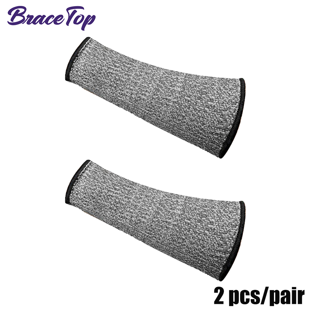 BraceTop Arm Protectors for Bruising Cut, Burn Heat Resistant Arm Sleeve Protectors Protective Forearm Sleeves Cooking Gardening: Blue