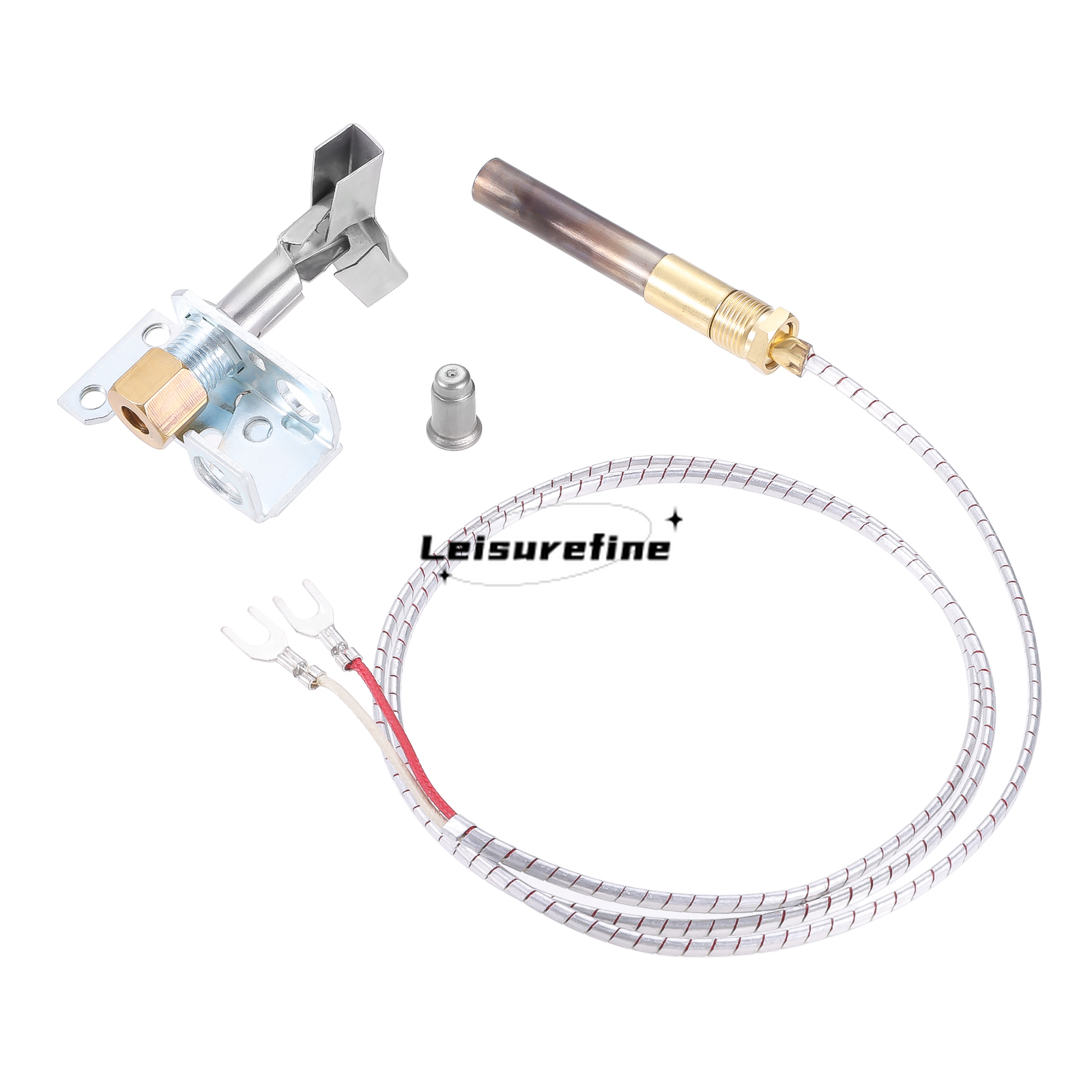 1kit Pilot Burner Thermopile Assembly Natural Gas & Propane Orifice 750 mv for Cecilware Fryer Imperial Fryer Series VULCAN HART