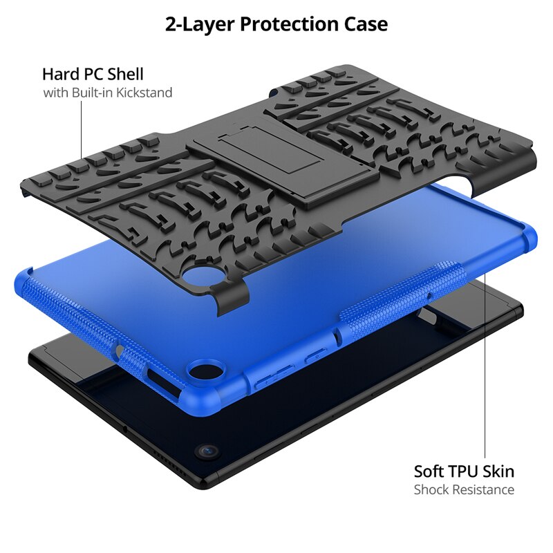 Heavy Duty Hybrid Shockproof Beschermhoes Voor Lenovo Tab M10 Plus 10.3 Fhd TB-X606F TB-X606X Tablet Case + Filmgift