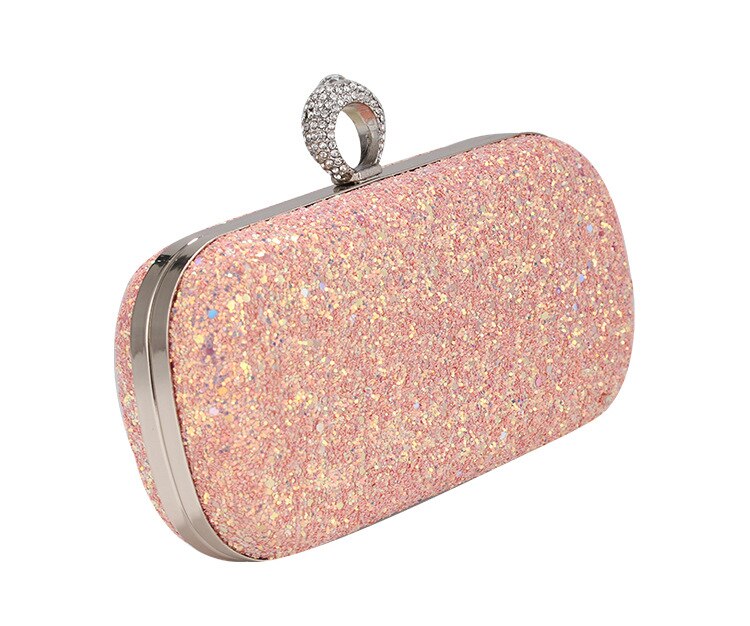 Bolsa feminina estilo europeu fosco lantejoulas evneing bolsa feminina corrente fashion bolsa carteiro bolsa feminina ouro rosa bolsa de celular