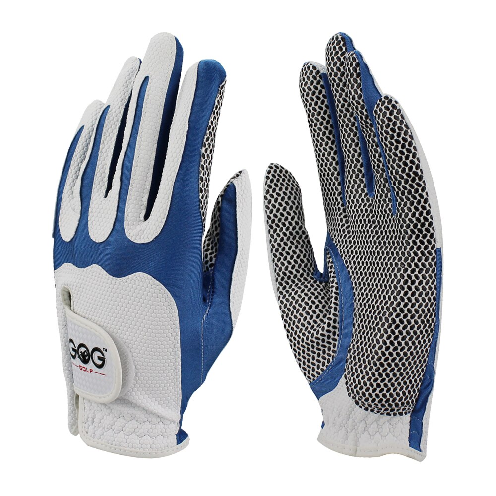 GOG golf gloves magic tape pu slip-resistant breathable left hand red blue for outdoor sport