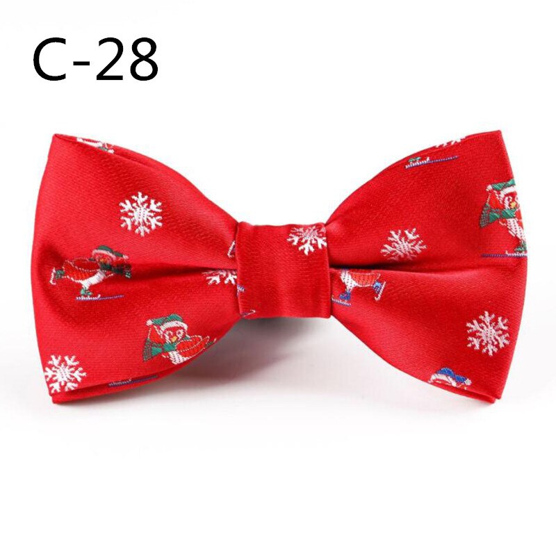 Rbocott julesløyfe barn nyhet sløyfe for gutter snøfnuggtre sløyfe for barn sløyfe størrelse 10cm*5cm: 28