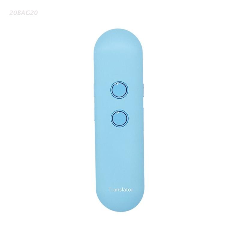 Language Translator Device Classic Language Translator Device in Real Time Voice 42 Languages Smart Translations: Blue