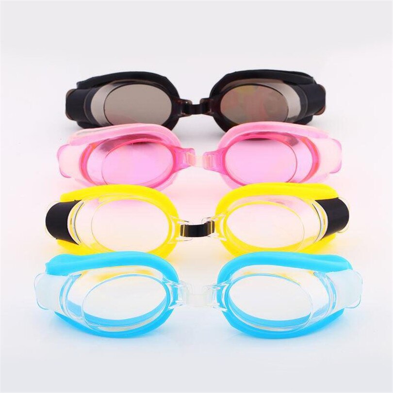 Svømme briller børn justerbare vandtætte anti tåge beskyttelsesbriller udendørs sport svømme pool briller ørepropper næse klip børn