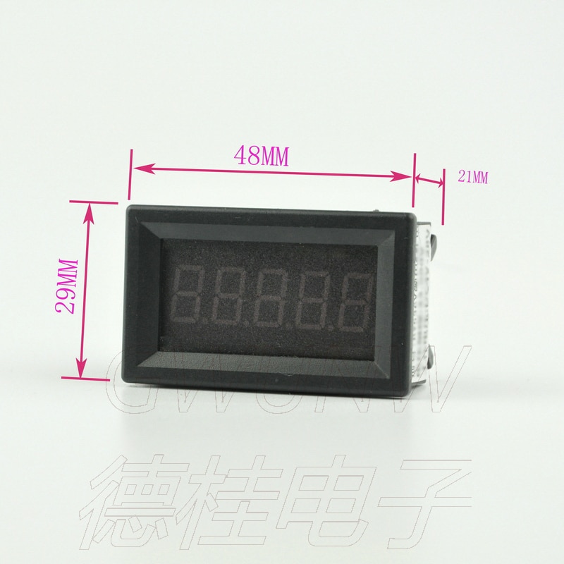 GWUNW DC 0-999.9V (1000V) four bit high precision voltmeter digital display high voltage voltage meter 0.36 Inch 4 bit LED
