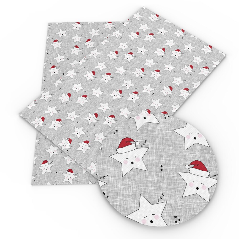 David zubehör 20*34cm Weihnachten Synthetische Leder Blätter DIY Bogen Tasche Telefon Abdeckung Material Faux Leder Stoff, 1Yc8575: 1097671001