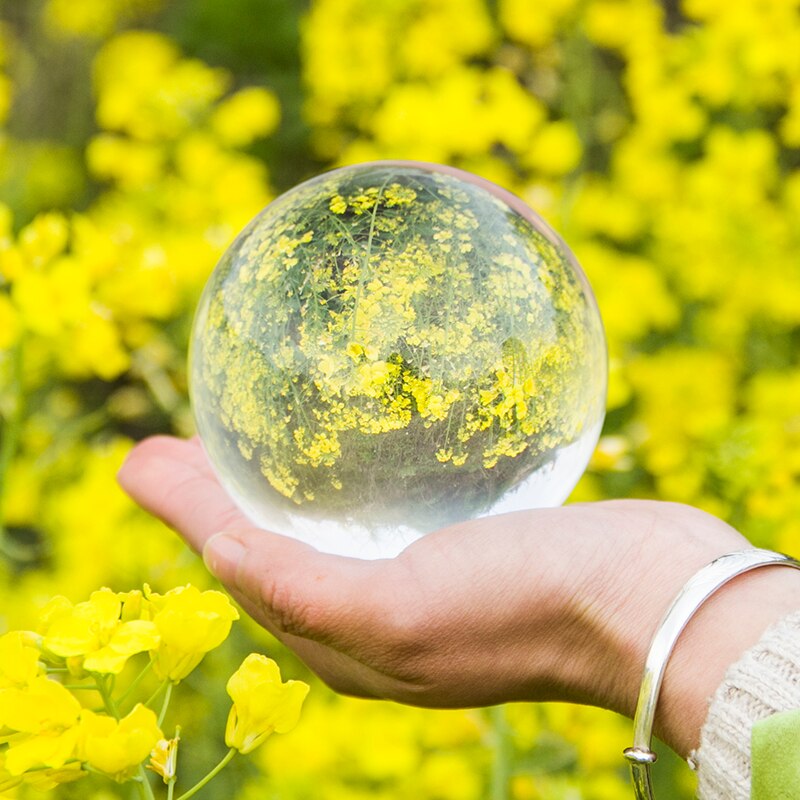 60cm/70cm/80cm klare glaskugler feng shui fotografering krystalkugle værelse dekoration boligindretning håndværk bolde