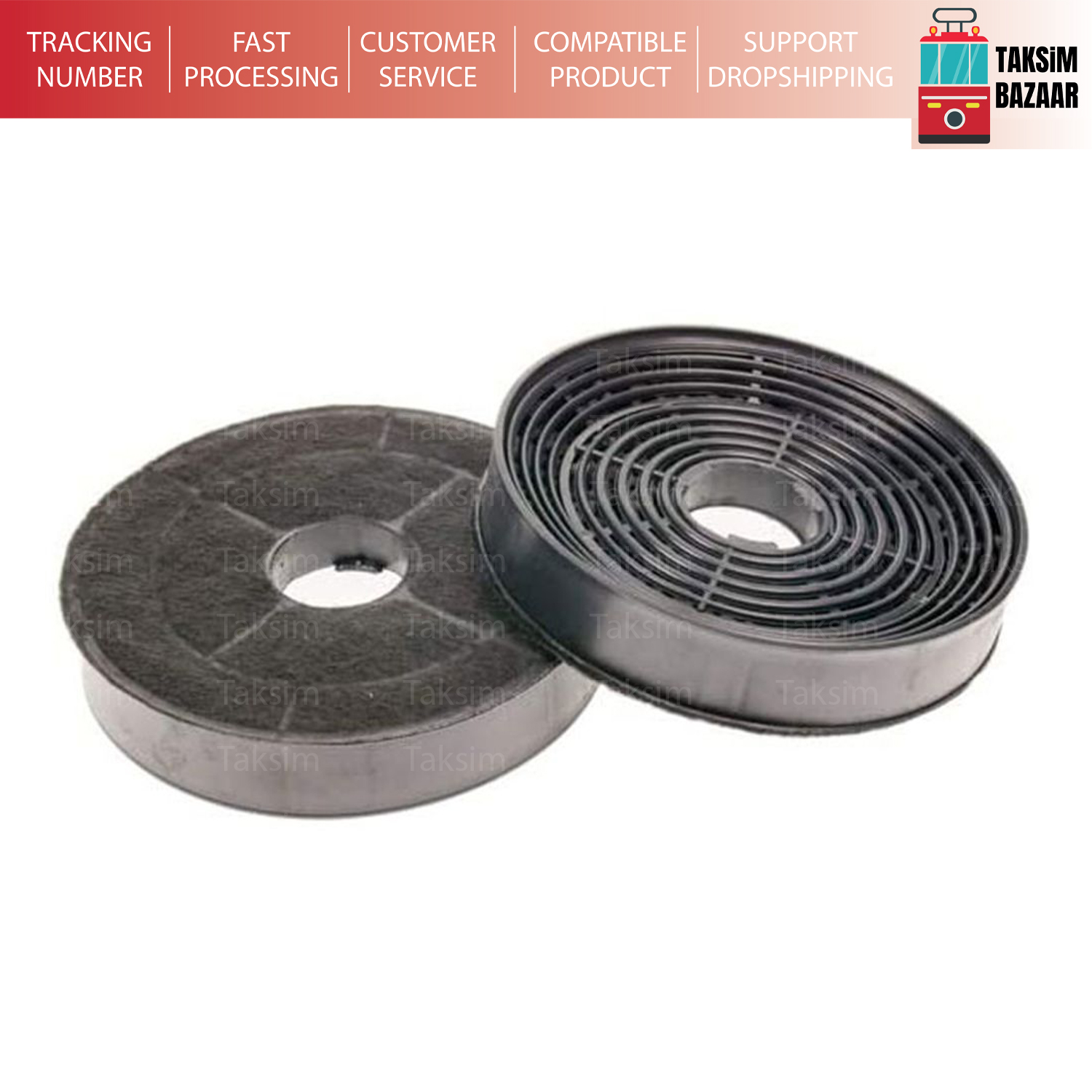 Reemplazo de filtro de carbón activo para campana extractora Siemens Bosch 12009727, DWA0LK6A, HT-KF0004-19, DWK065G20T, 1 Juego, 2 uds.