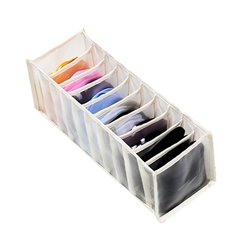 Ondergoed Opbergdoos Met Compartimenten Sokken Bra Underpants Organizer Drawers Divider Opbergdoos Kast Lade Divider: beige-11