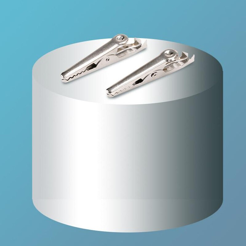 Pinza eléctrica de cocodrilo G98, medidor de sonda de prueba, Metal, 28mm, Negro, Rojo, con arranque de plástico, batería automática para coche, 10 Uds.