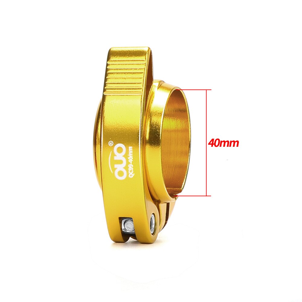 Folding Bicycle Seat Tube Clamp CNC Bicycle Seat Tube Clamp Suitable for Driving Folding Bicycle Seat Tube Clamp 40/41mm: Gold-40mm