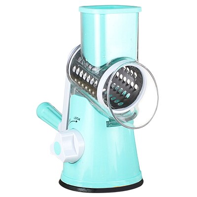 Handleiding Spiraal Rasp Cutter Mandoline Groente Fruit Slicer Ui Snijder Knoflook Rasp Keuken Accessoires Groentesnijder: Blauw