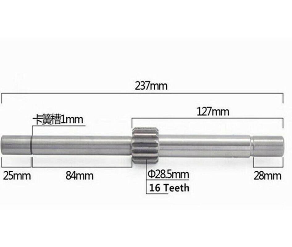 Milling Machine Part Gear Shaft CNC Mill Head Part Feed Input Shaft CNC Milling Machine