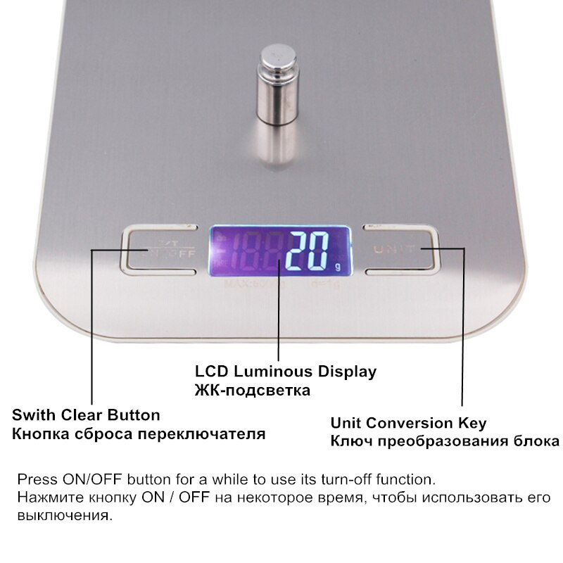 5000g 5kg 1g digital vægt køkkenvægt elektronisk v... – Grandado