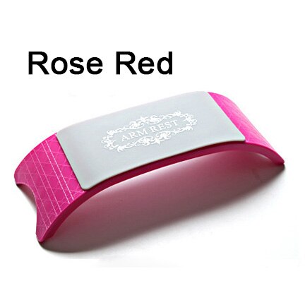 Stół robić malowania paznokci podłokietnik uchwyt silikonowy robić paznokci biurko podłokietnik z tworzywa sztucznego poduszka robić paznokci na rękę odpoczynku dla salon pielęgnacji paznokci kolorowe: róża czerwony