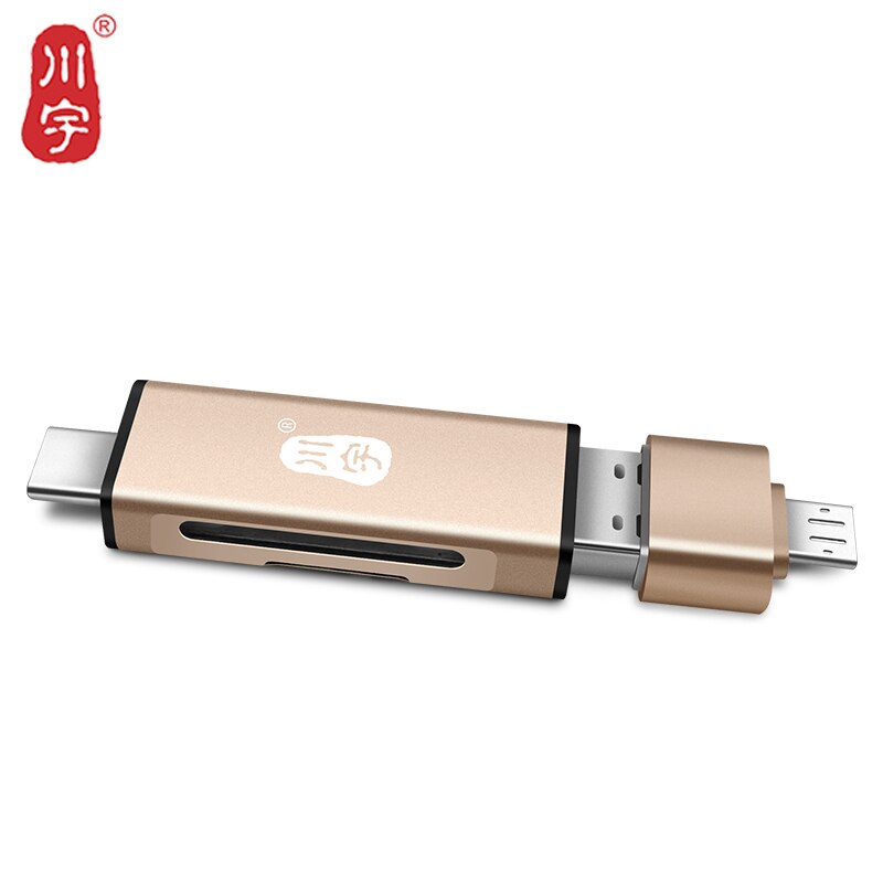 Kawau 3.1 Otg Kaartlezer Type C Usb Microusb Adapter Met Micro Sd-kaart/Sd-kaartsleuf C350 Geheugenkaart reader Voor Mobiele Telefoon