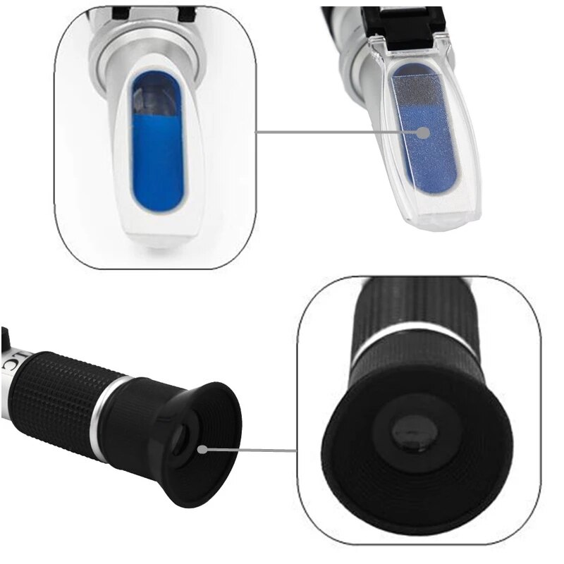 Handheld 0-90% Brix Refractometer for sugar content fruit juice liquids tester accuracy Brix measurement instrument 20% off