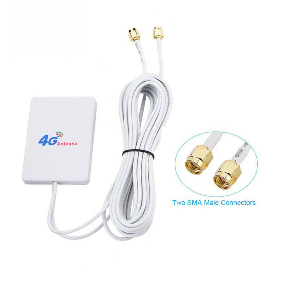 External WIFI TS-9 /CRC9/ SMA Cable Signal Amplifier 28DBI 4G 3G LTE Antenna Network Connector Mobile Router Double Broadband: SMA