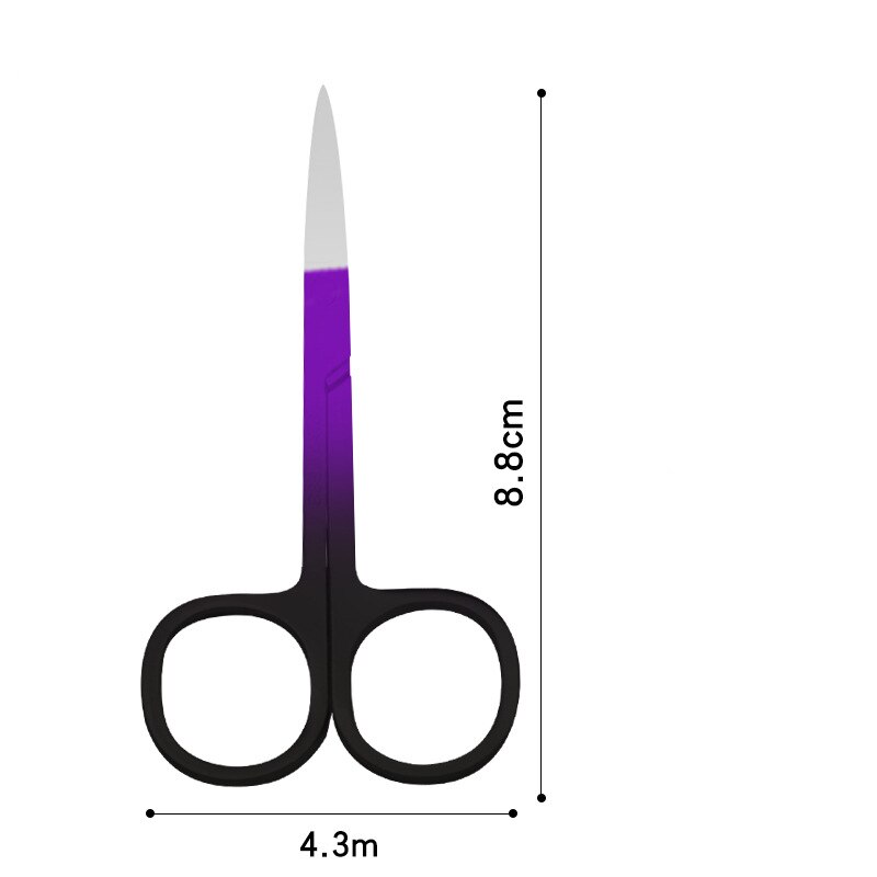 Ciseaux de toilettage pour soins personnels, épilation du visage, nez, oreille, sourcils, en acier inoxydable, pointe Fine et lisse: SKU17