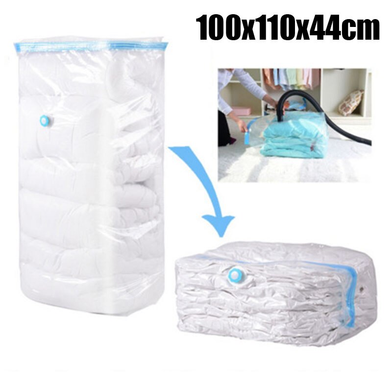 Vacuümzak Voor Kleding Schoenen Opbergtas Met Klep Thuis Organisator Opvouwbare Gecomprimeerd Grote Seal Ruimtebesparend Seal Zakken: 100x110x44cm
