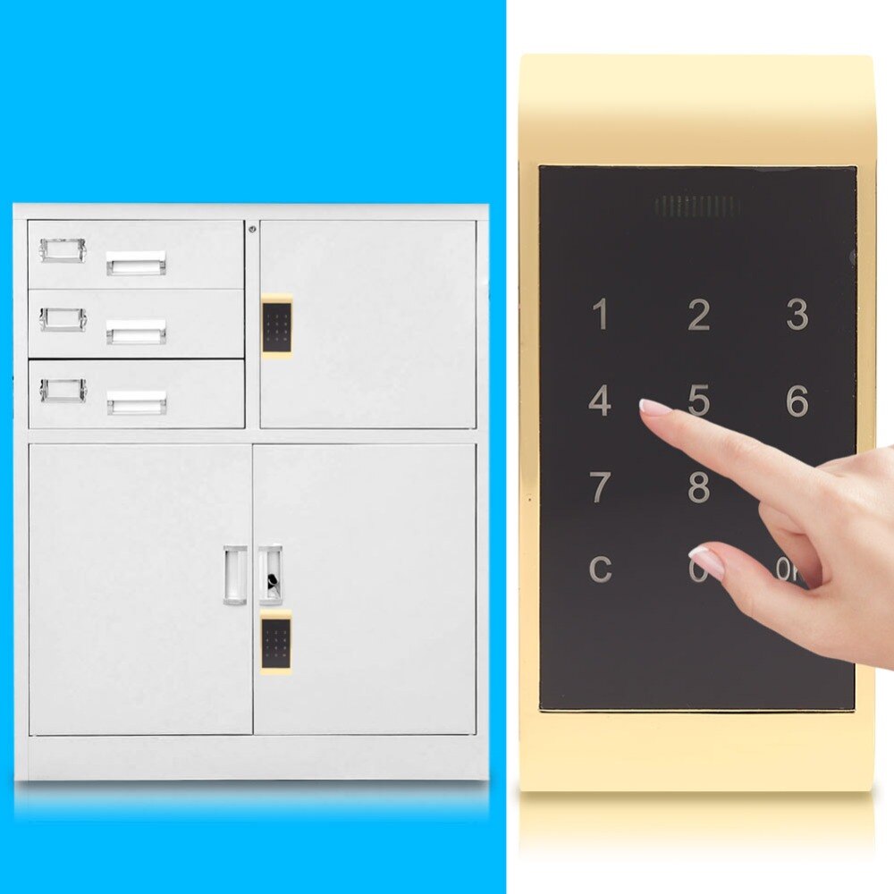 Electronic Door Lock Drawer Combination Digital Lock Touch Keypad Password Key Access Cabinet Digital Security Code For Locker