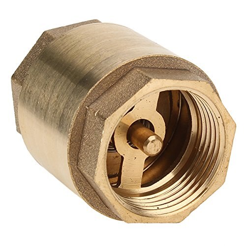 Libra Supply 4-Inch IPS Threaded Brass Spring Check Valve - 200 WOG, Model LS-5509