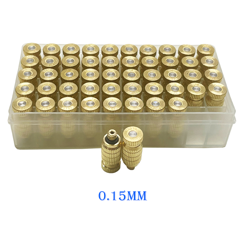 50 sztuk wysokociśnieniowa dysza mgłowa 25-80bar 0.1-0.8mm Atomizer szklarnia nawilżanie wody w sprayu Patio Mist System: YELLOW