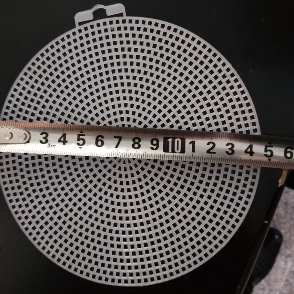 12PCS Canvas Plastic Material Durable Round Shape Plastic Canvas Mesh Board for Handicraft DIY