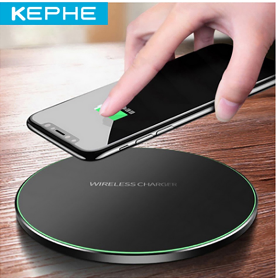 Cargador inalámbrico rápido 20W para Samsung Galaxy S10 S9/S20 S8 S7 S6 Note 9, almohadilla de carga USB Qi para iPhone 12 11 Pro XS Max XR X 8