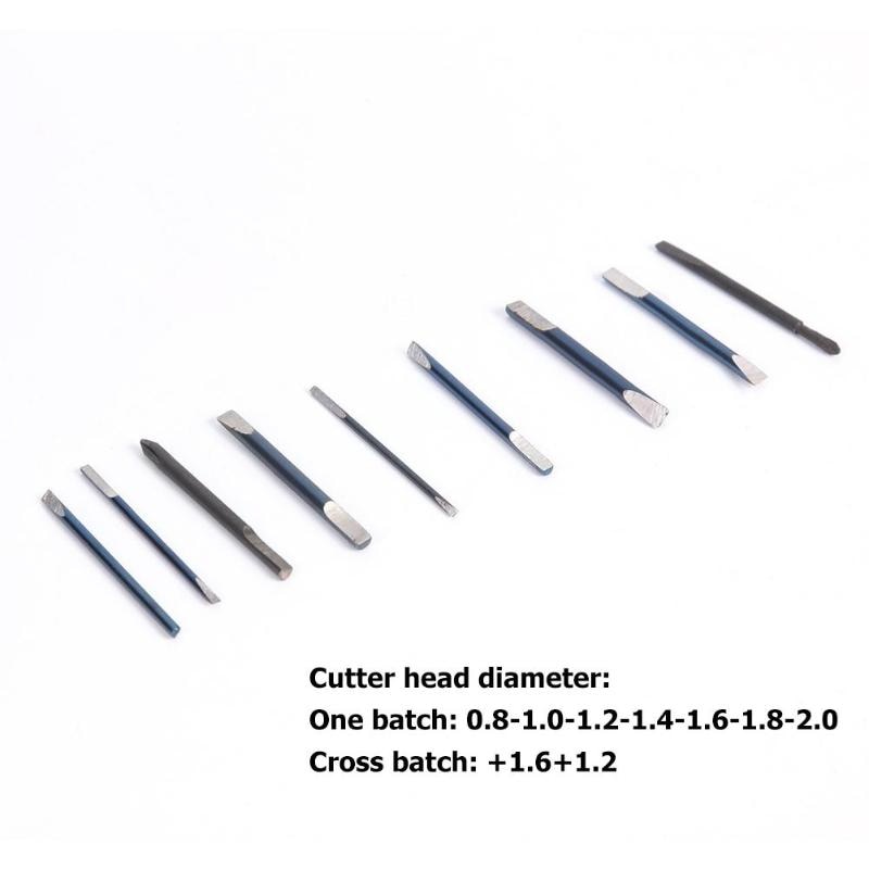0.8-2.0mm Watch Strap Link Pins Watches Tools Band Removal Watchmakers Tool Alloy Steel Watch Screwdriver Watch Repair Kit