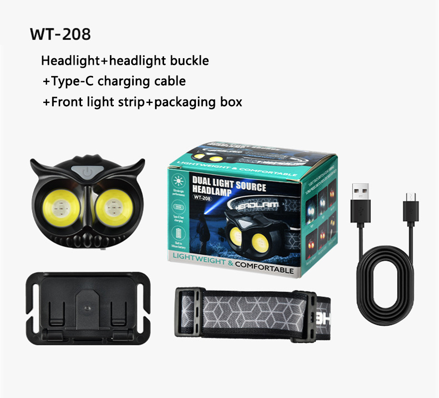 VeitoKala-Petit théâtre l lampe de sauna, LH-208 209, peut placer 1.2V, 1.5V, AAA extérieur escalade montagne tête portant lampe: Bleu