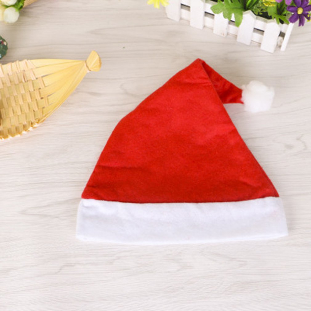 Juledekoration santa hatte  b1-2-1 ikke-vævet til voksne børn 20 stk børn jul hat jul klassiker