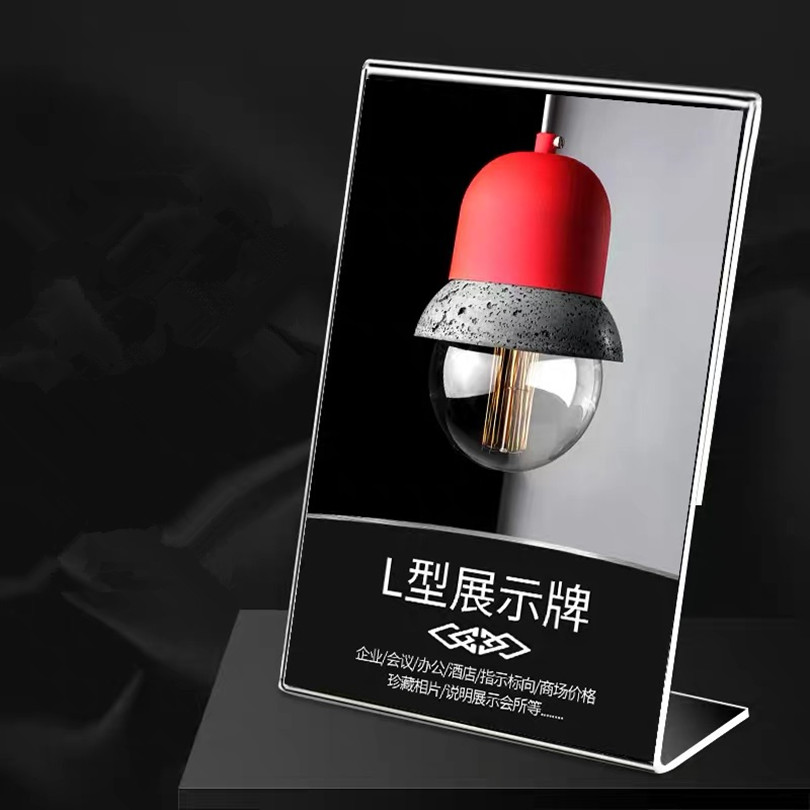 A5 Acryl Poster Menu Houder Mager om Perspex Folder Display Stands Teken Houder Informatie Stand Visitekaarthouder