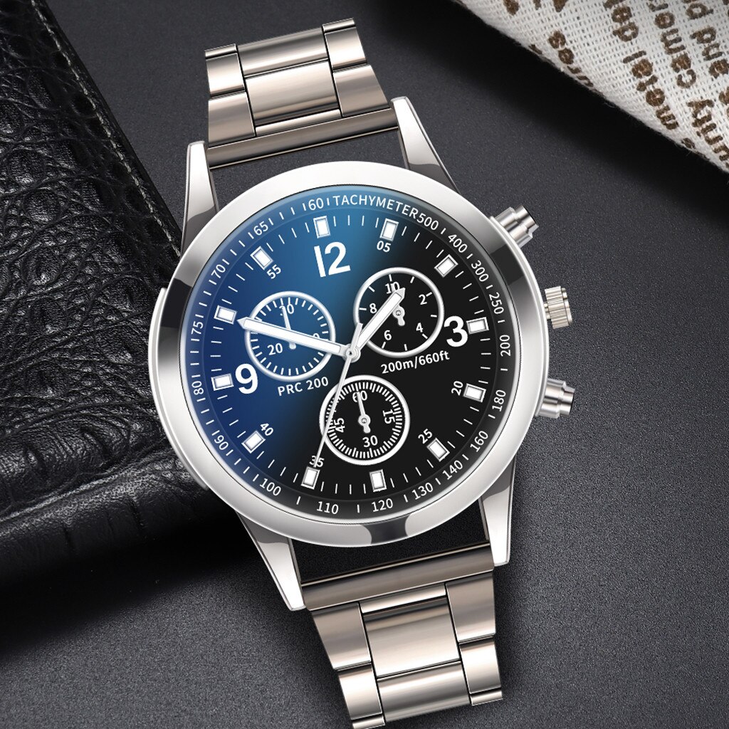 Snelle Levering Horloge Mannen Luxe Quartz Horloge Roestvrij Staal Wijzerplaat Casual Bracele Horloge Voor Mannen Zakelijke Horloge Relogio Mascul