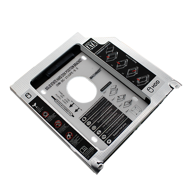 Aluminum Optibay 9.5mm SATA 3.0 2nd HDD Caddy SSD ... – Grandado