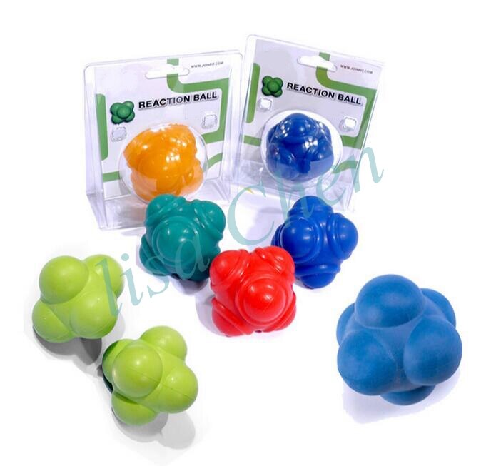 7,5/8/10 cm pelota de reacción de goma Agility Coordination Reflex ejercicio pelota de entrenamiento Fitness baloncesto velocidad de respuesta de tenis