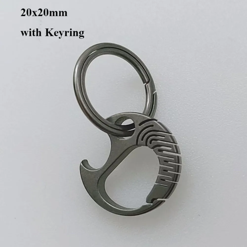 Key Rings Functional Real Key Rings Mini Titanium Alloy Titanium Alloy ... – Grandado